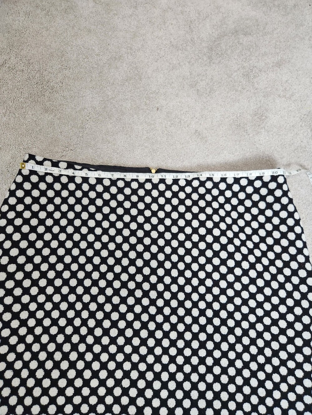 Boden Polka Dot Wool Blend Skirt Sz 18 Professional Workwear Academia Preppy - Picture 8 of 14